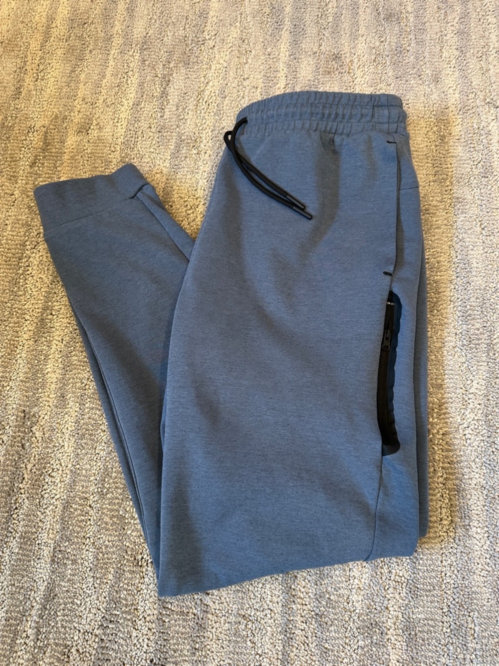 Old Navy Men's Slate Blue Jogger Sweatpants with Zip Pocket